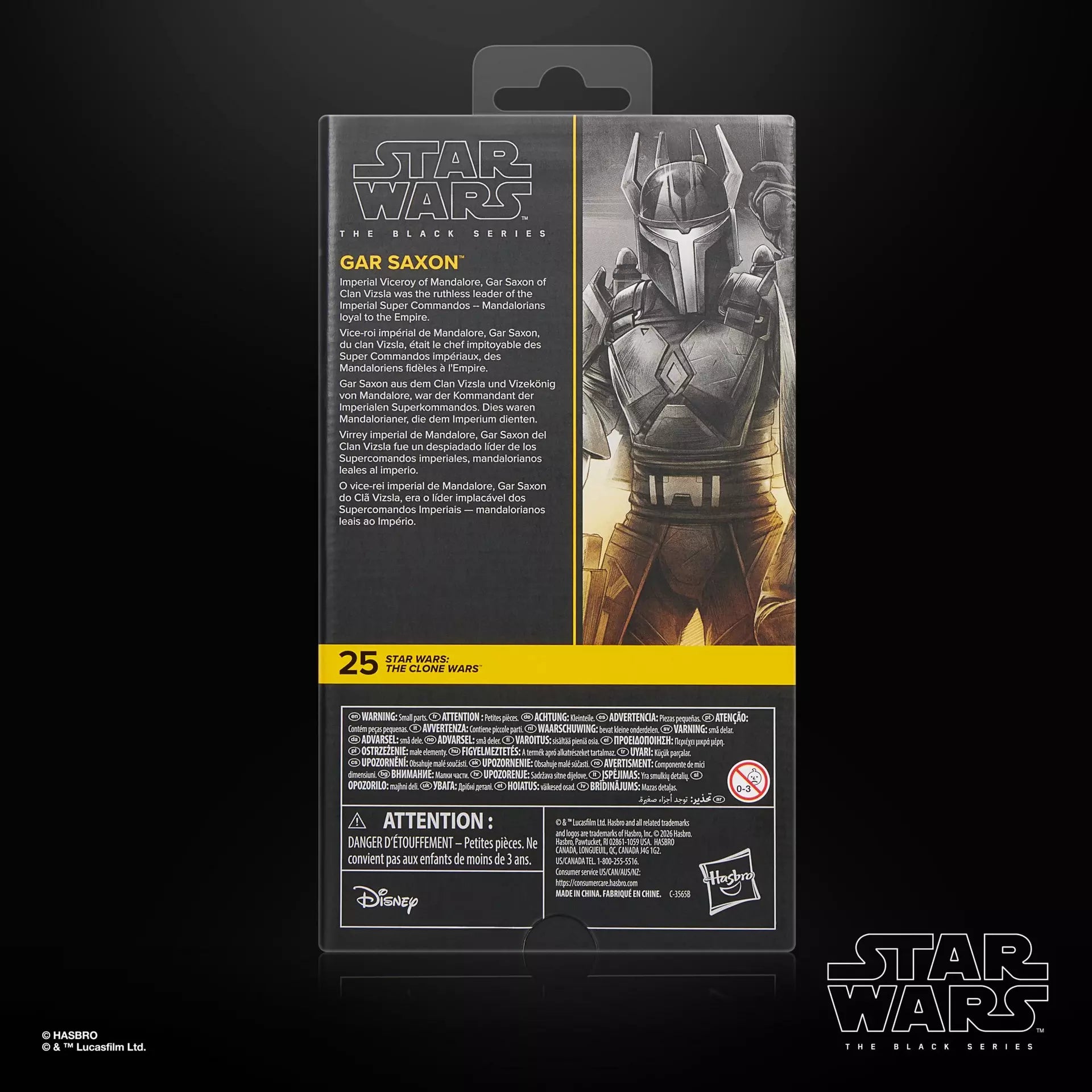 PRE-ORDER: Star Wars Black Series - The Clone Wars - Gar Saxon