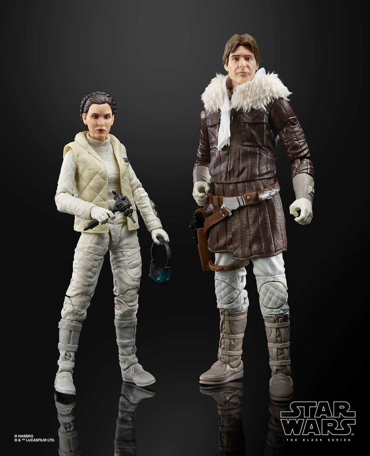 Star Wars Black Series - The Empire Strikes Back - Han Solo & Princess Leia on Hoth