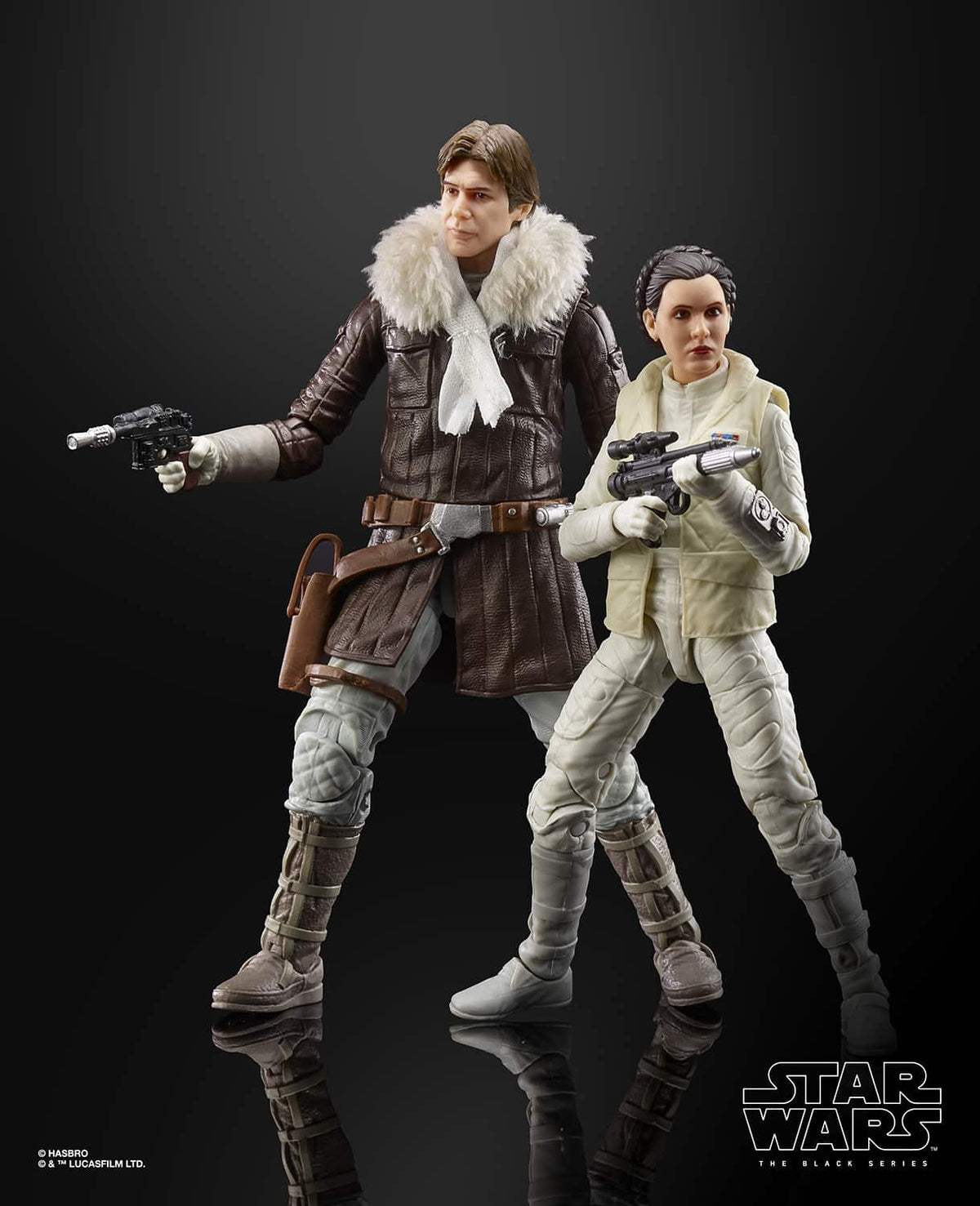 Star Wars Black Series - The Empire Strikes Back - Han Solo & Princess Leia on Hoth
