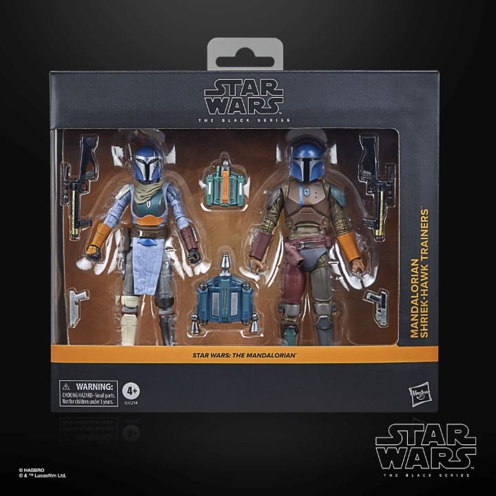 Star Wars The Mandalorian Nr. 45 – Black Series Actionfiguren Mandalorian Shriek-Hawk Trainers (2-Pack) – 15 cm