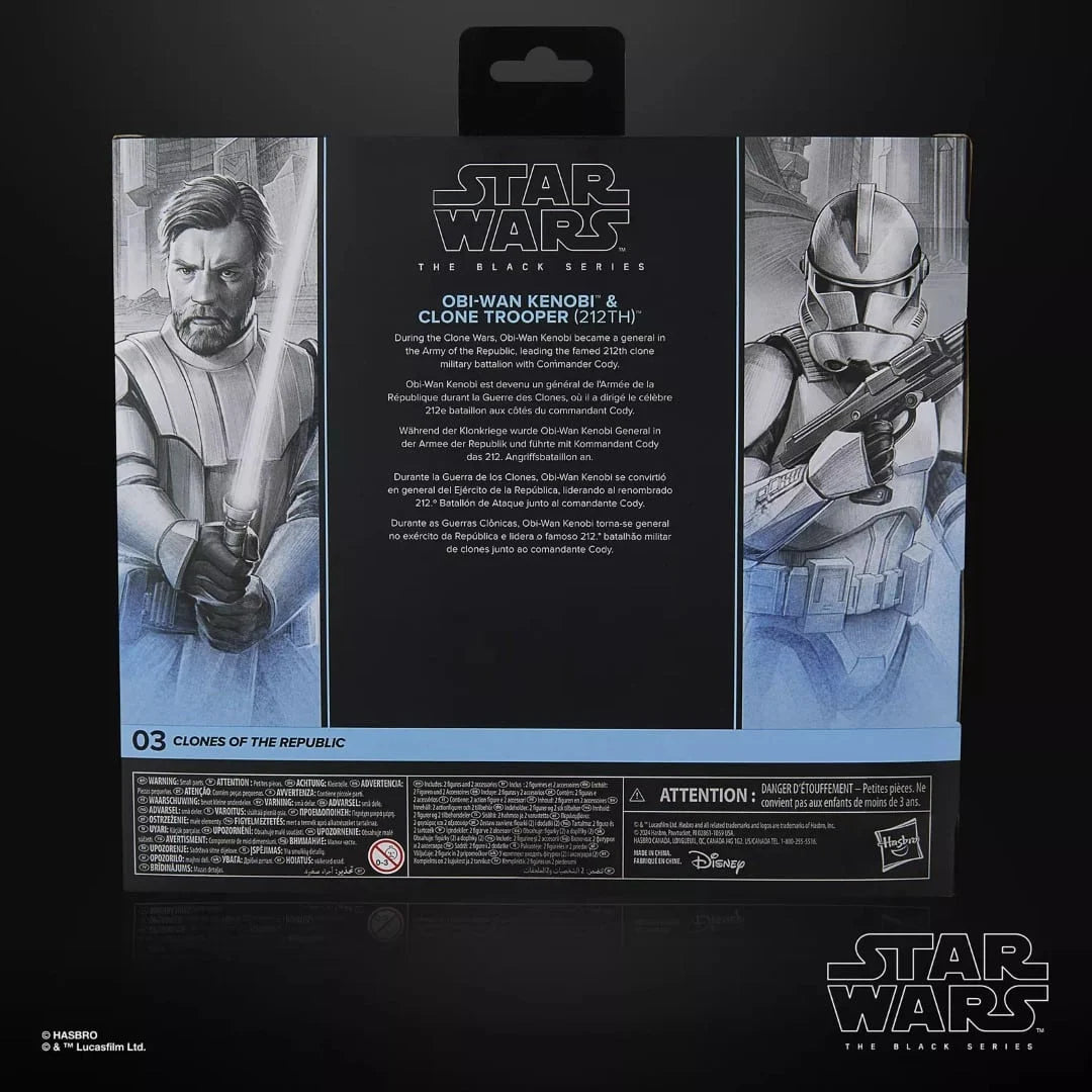 Star Wars Clones of the Republic #03 – Obi-Wan Kenobi & Clone Trooper (212th) | Black Series