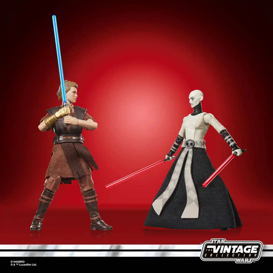 PRE-ORDER Star Wars Vintage Collection - Anakins Skywalker & Asajj Ventress