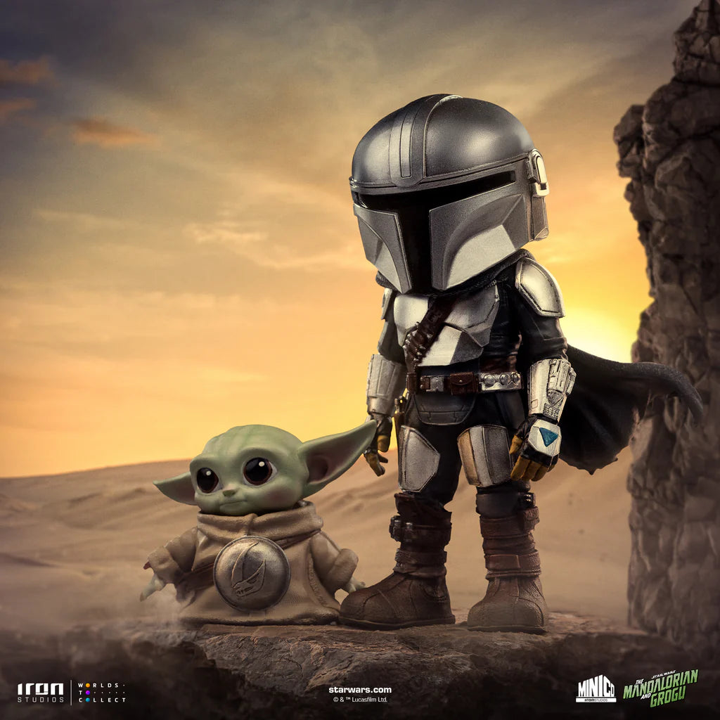 Star War Statue Mandalorianer und Grogu – The Mandalorian – MiniCo