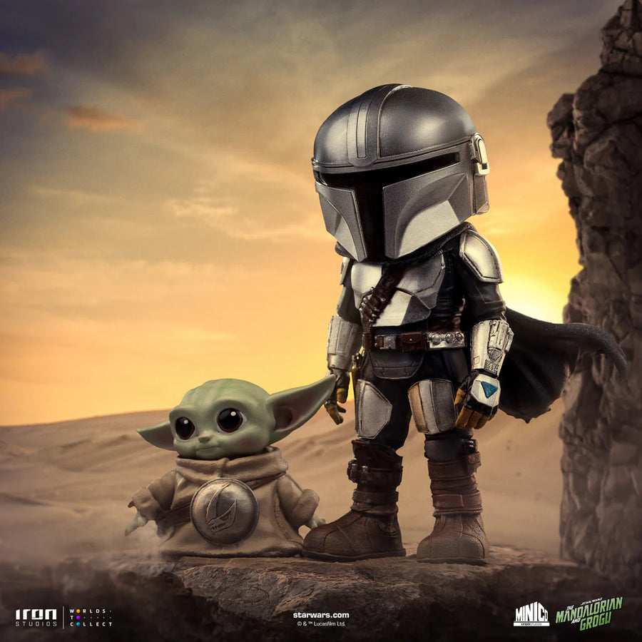 Star War Statue Mandalorianer und Grogu – The Mandalorian – MiniCo