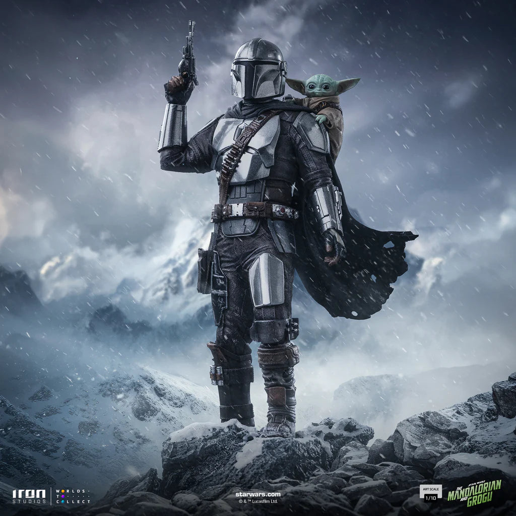 Star Wars Statue Mandalorianer und Grogu – Der Film „The Mandalorian and Grogu“ – Maßstab 1:10