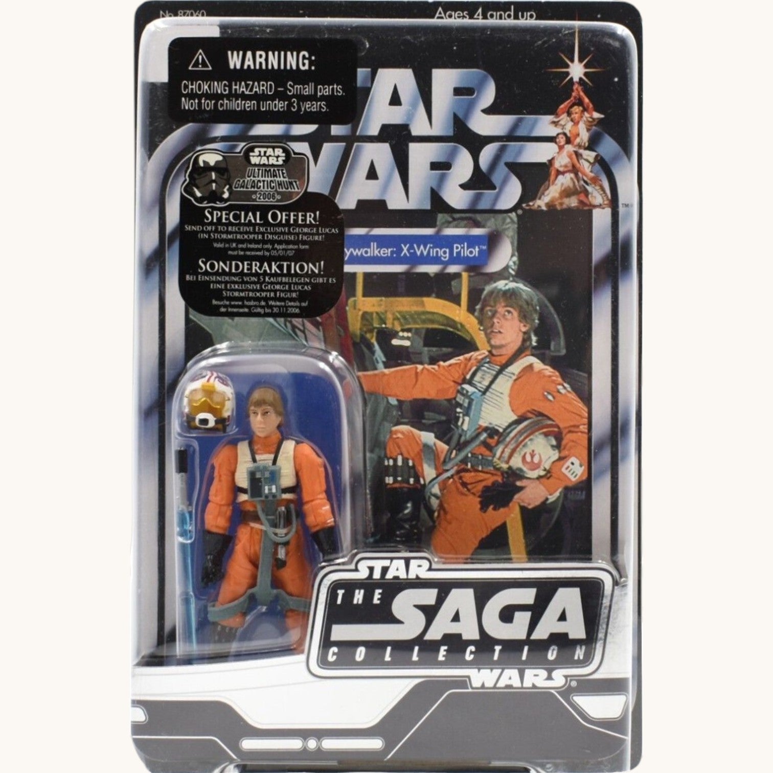 Star Wars The Saga Collection - Luke Skywalker X-Wing Pilot 2006 im Schutzblister