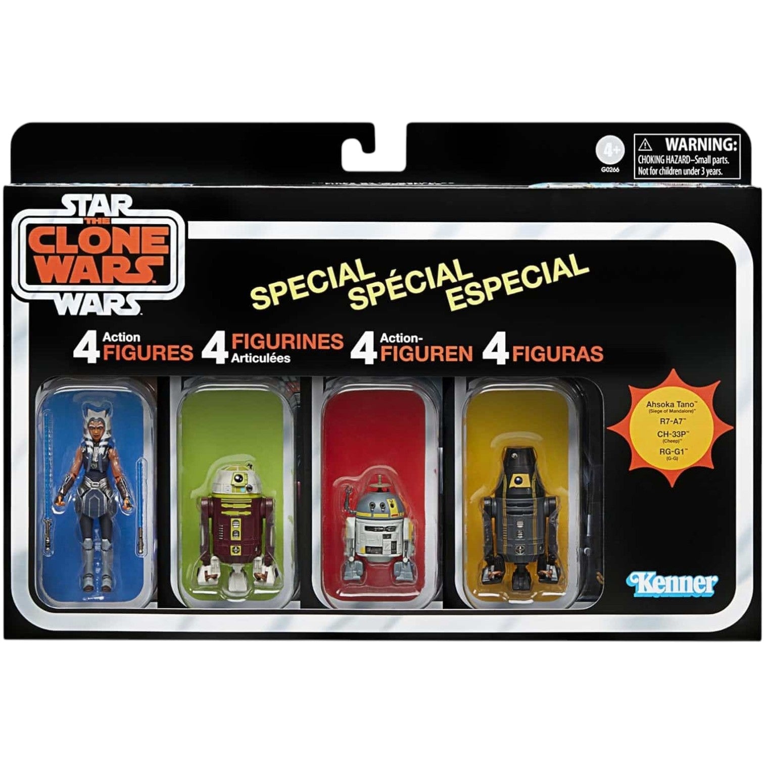 Star Wars Vintage Collection - The Clone Wars - Ahsoka Tano (Escape from Order 66) 4er-Pack