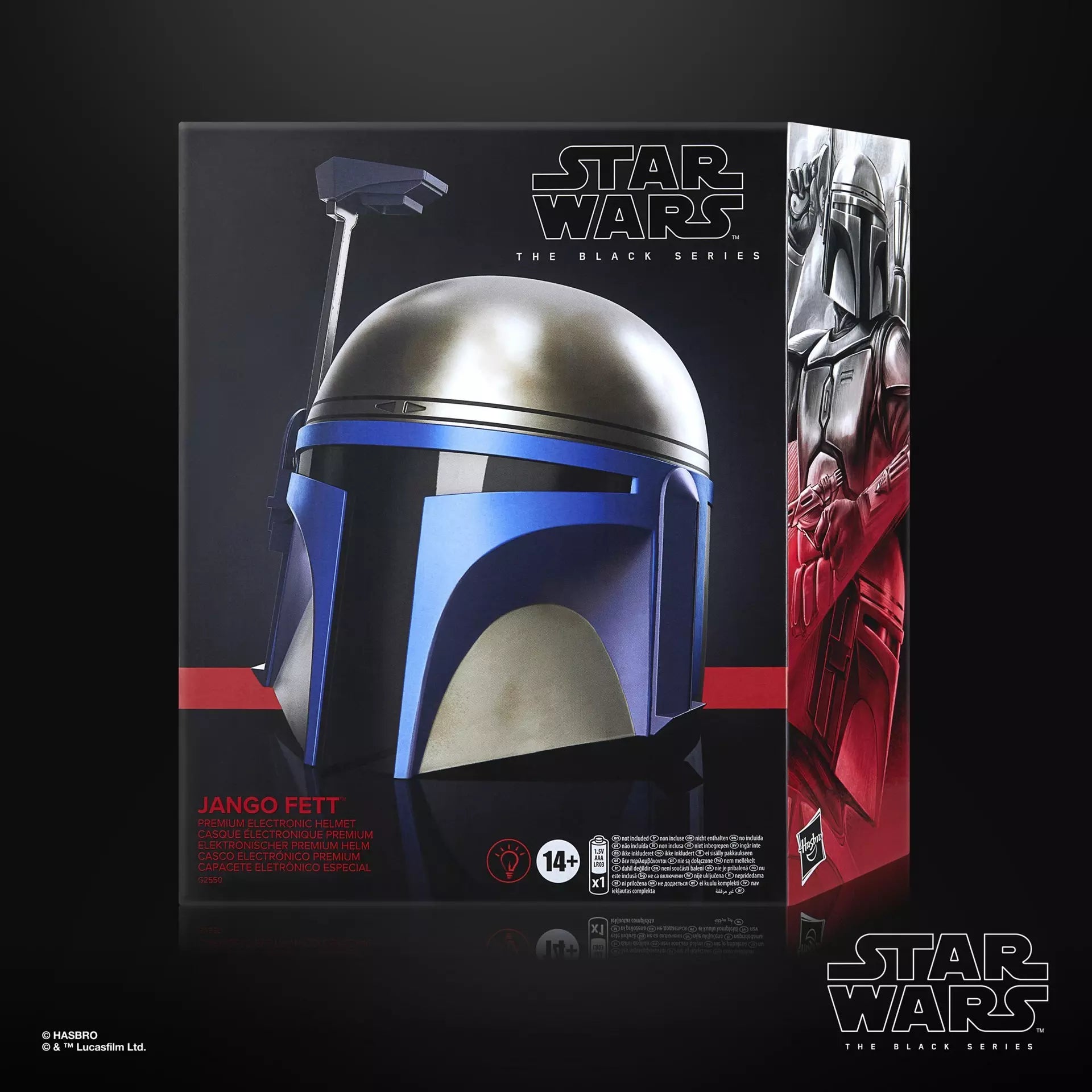 PRE-ORDER: Star Wars The Black Series Jango Fett elektronischer Rollenspiel-Helm | Jedi World
