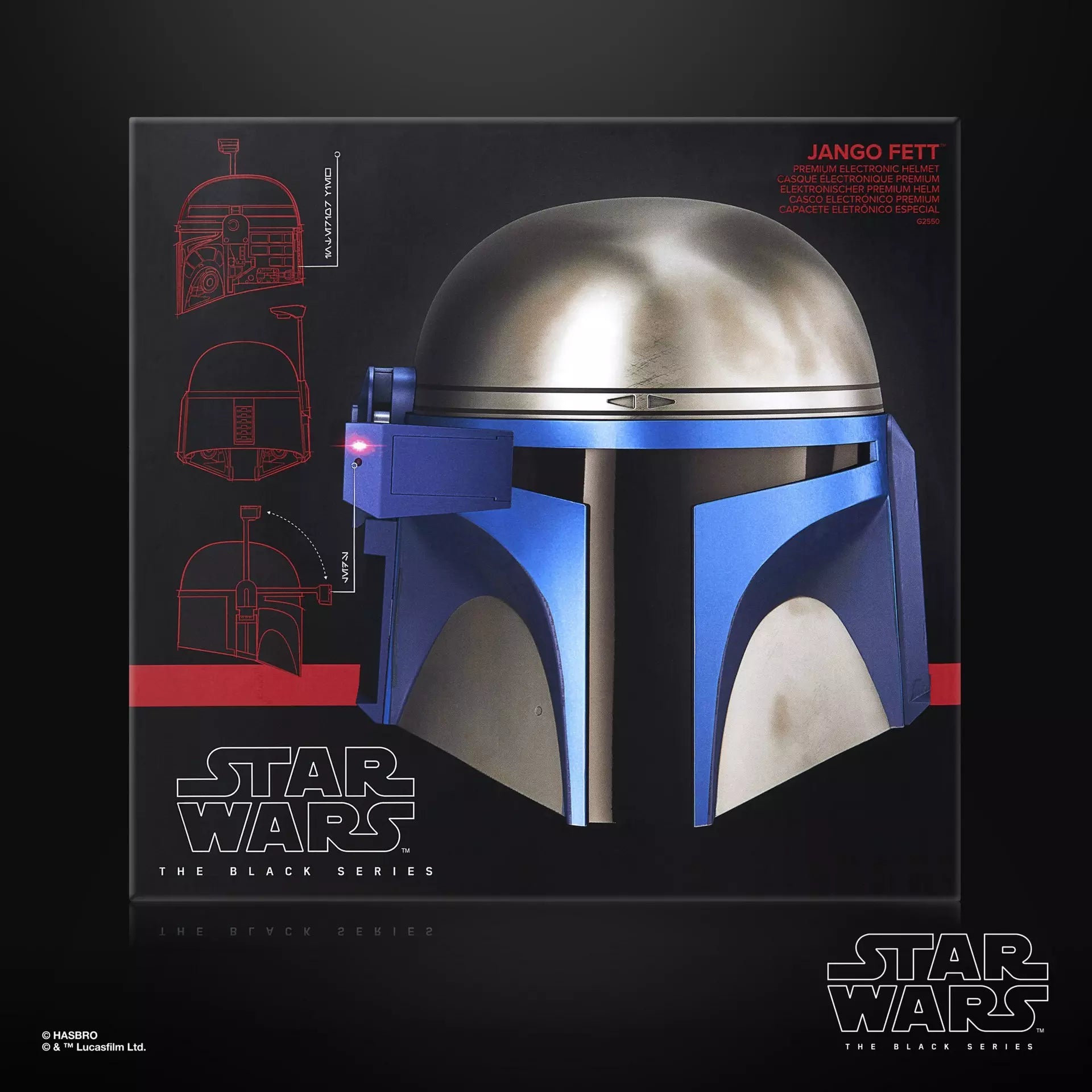 PRE-ORDER: Star Wars The Black Series Jango Fett elektronischer Rollenspiel-Helm | Jedi World