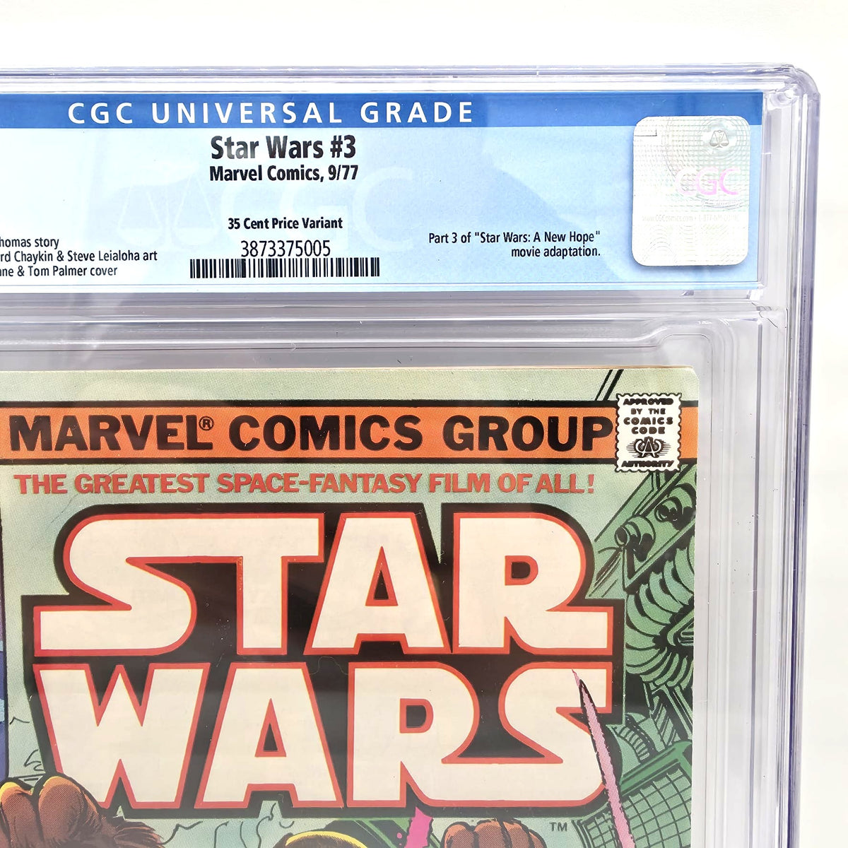 Star Wars Comic #3 (1977) – 35 Cent Price Variant – CGC 8.5 White Pages