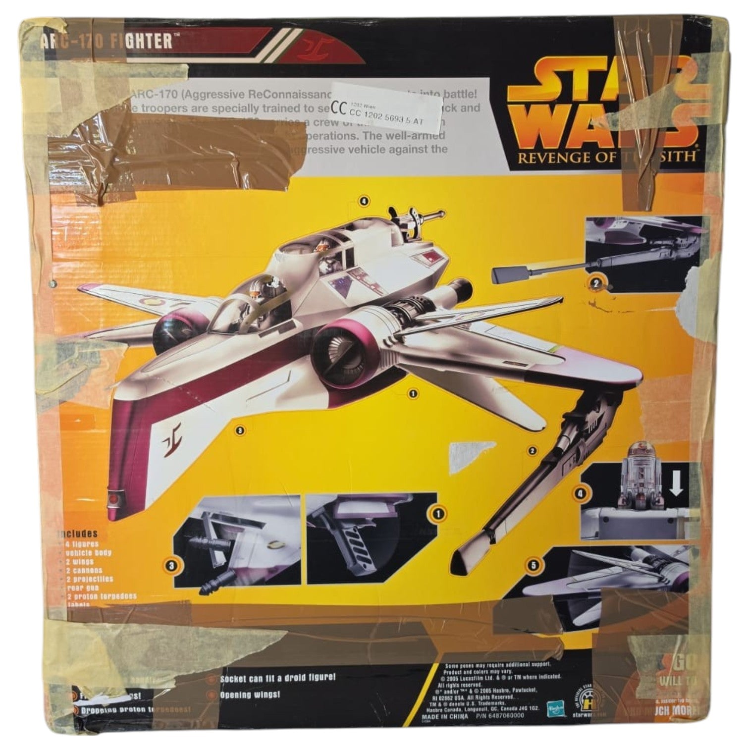 Star Wars - Revenge of the Sith - ARC-170 Fighter 2005 (Vollständig) (Gebraucht in OVP)