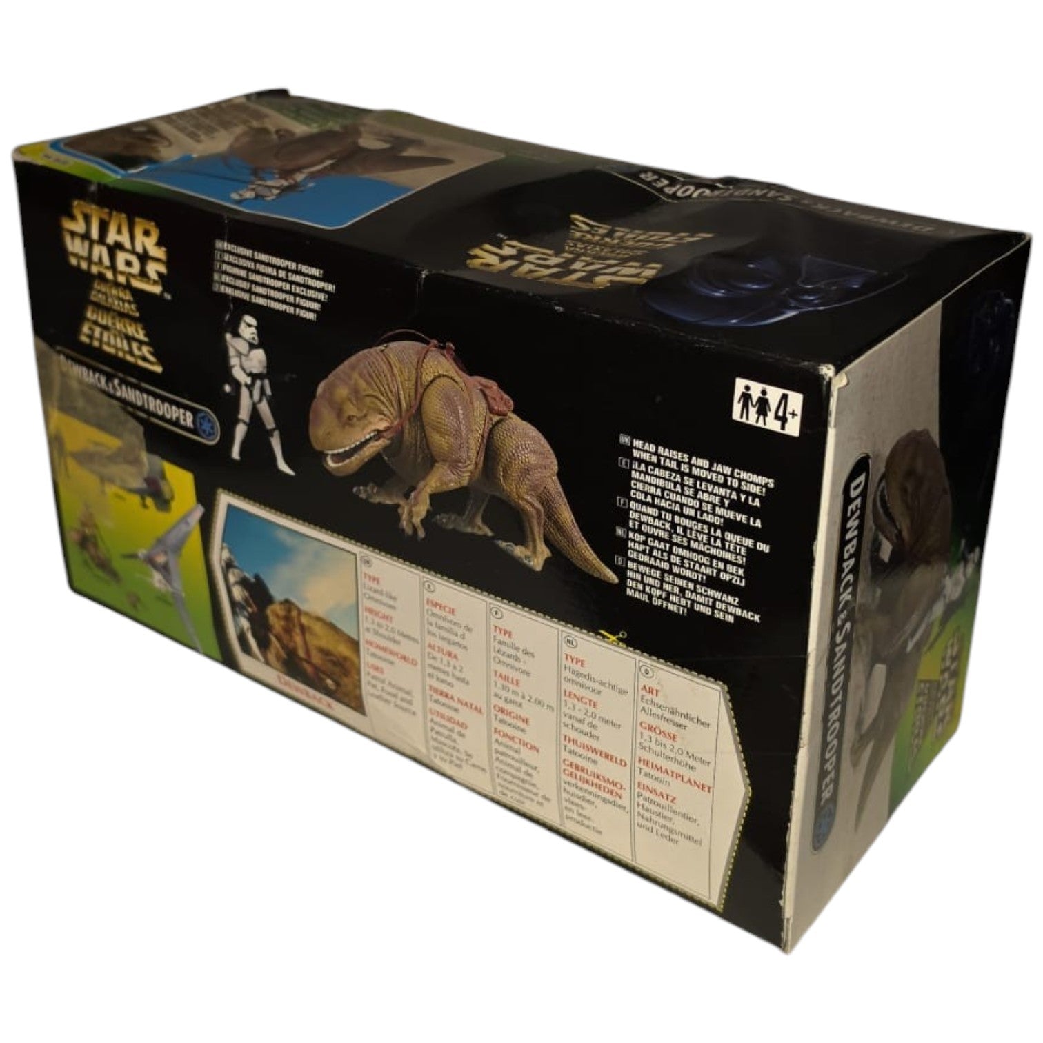 Star Wars - Power of the Force - Dewback & Sandtrooper 1997 (Verpackung zerdrückt)