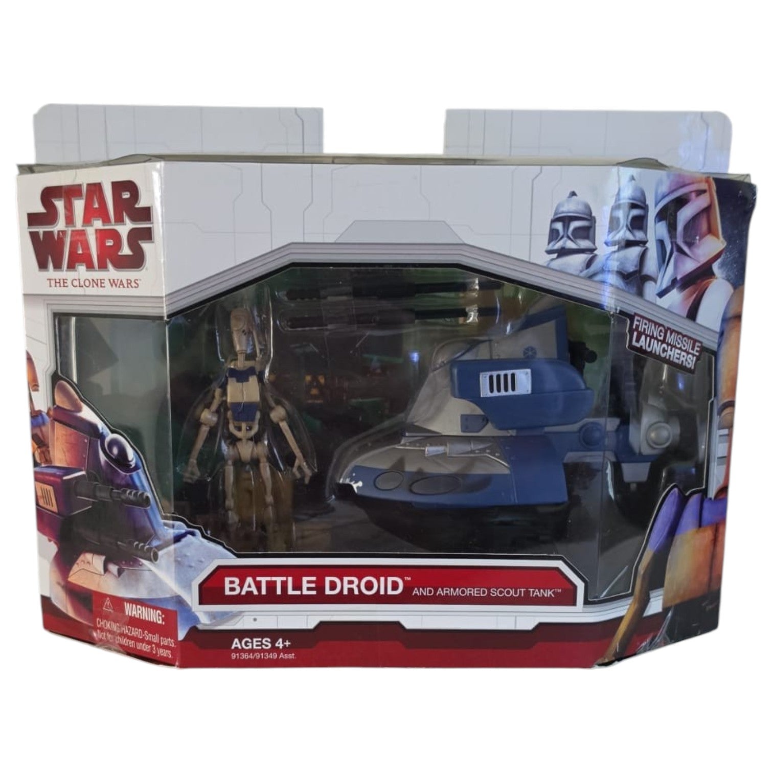 Star Wars - The Clone Wars - Battle Droid and Armored Scout Tank 2010