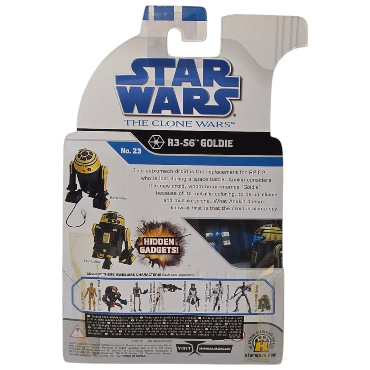 Star Wars - The Clone Wars - R3-S6 Goldie 2008