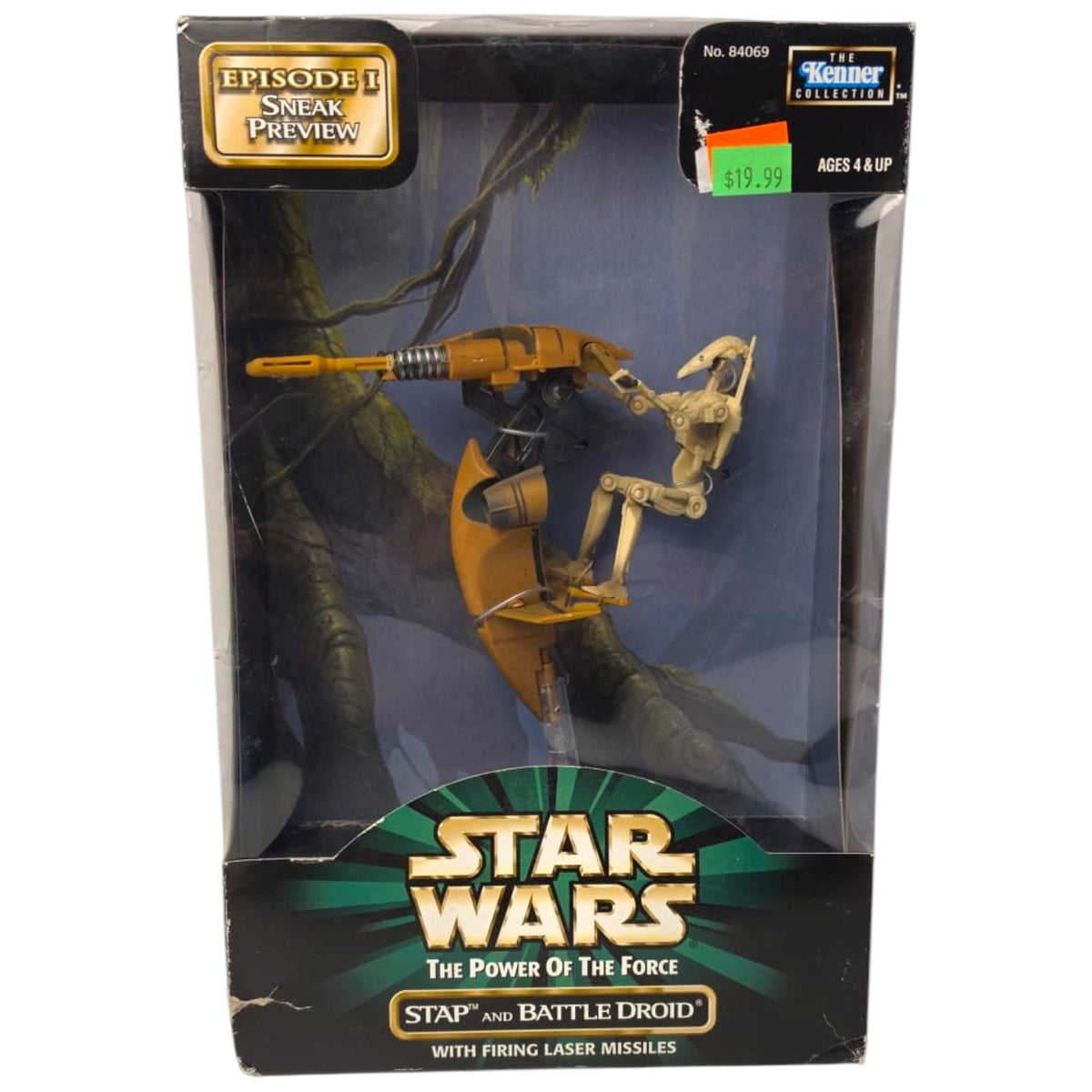 Star Wars - The Power of the Force - STAP and Battle Droid 1998 (OVP beschädigt)