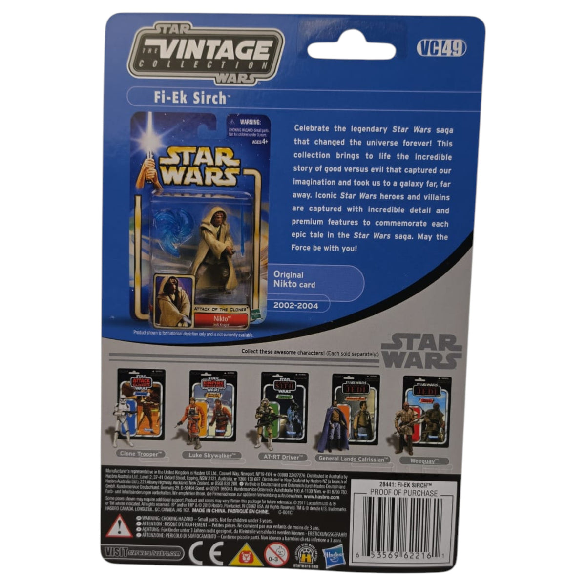 Star Wars Vintage Collection - Attack of the Clones - Fi-Ek Sirch (Jedi Knight) VC49 2011
