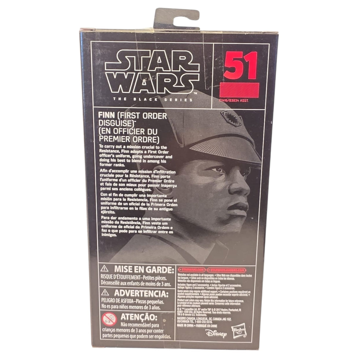 Star Wars Black Series - Red Line # 51 - Finn (First Order Disguise)