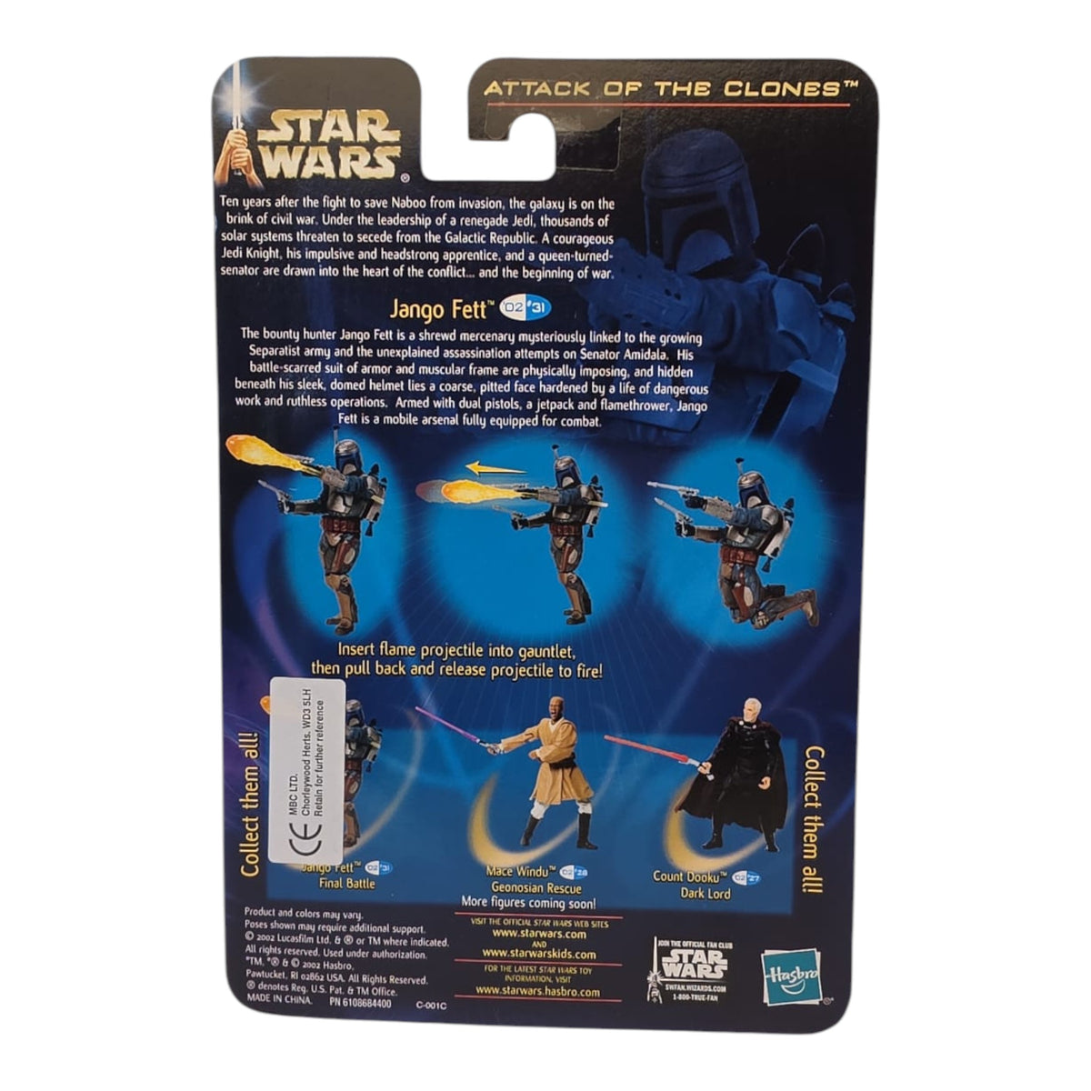 Star Wars - Saga Series - Collection 1 - Attack of the Clones - Jango Fett 2002
