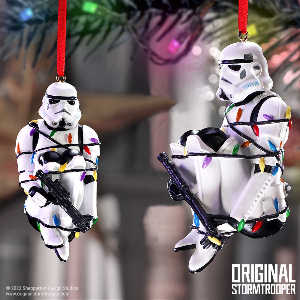 Star Wars - Stormtrooper in Lichterkette, hängender Ornament, 9 cm