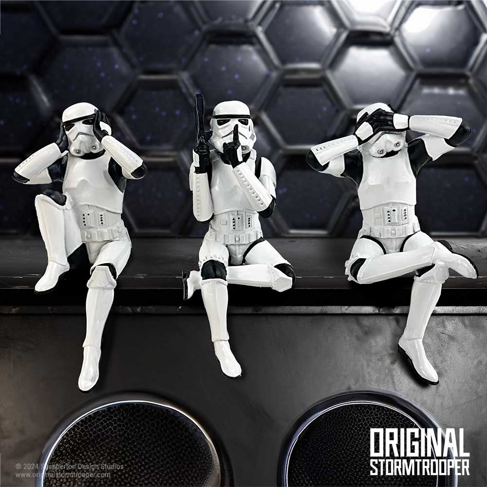 Star Wars - Stormtrooper Figuren Three Wise Sitting Stormtroopers 11 cm