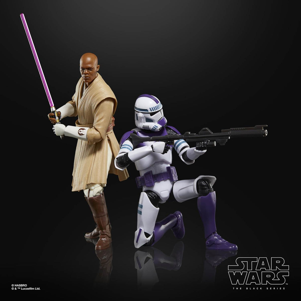 Star Wars Clones of the Republic #01 – Mace Windu & 187th Legion Clone Trooper | Black Series