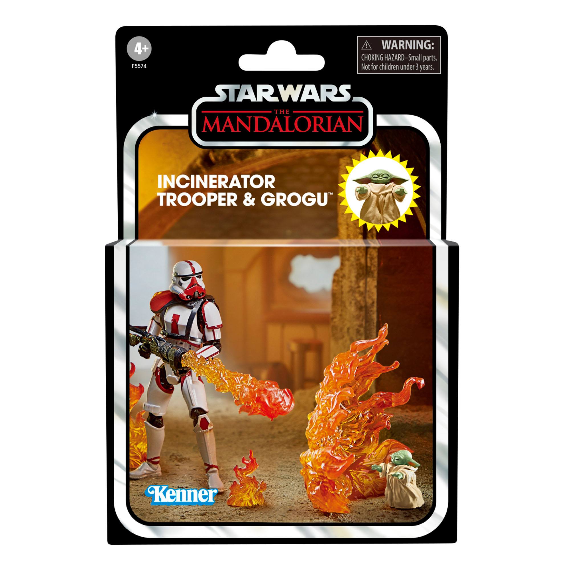 Star Wars Vintage Collection - The Mandalorian - Deluxe Incinerator Trooper & Grogu