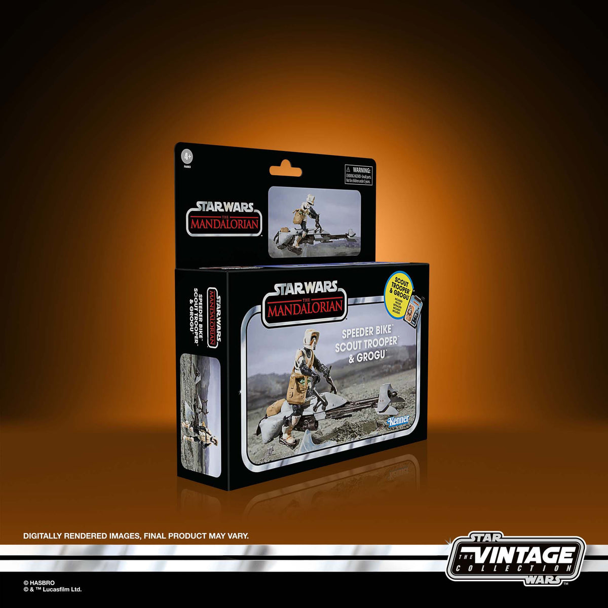 Star Wars Vintage Collection - The Mandalorian - Speeder Bike Scout Trooper & Grogu