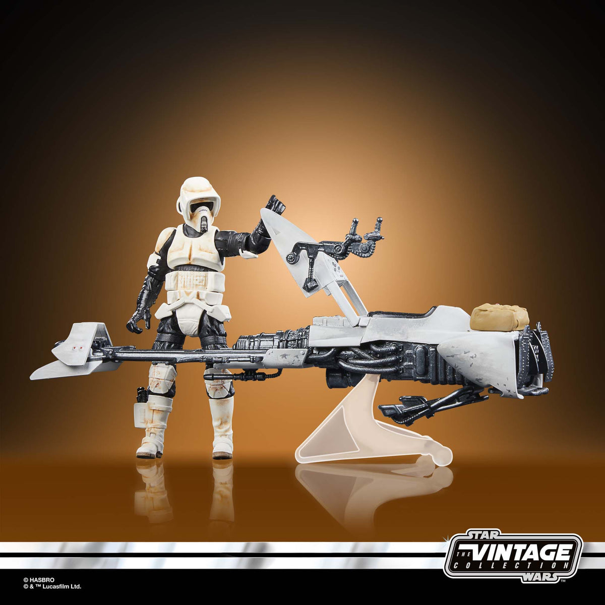 Star Wars Vintage Collection - The Mandalorian - Speeder Bike Scout Trooper & Grogu