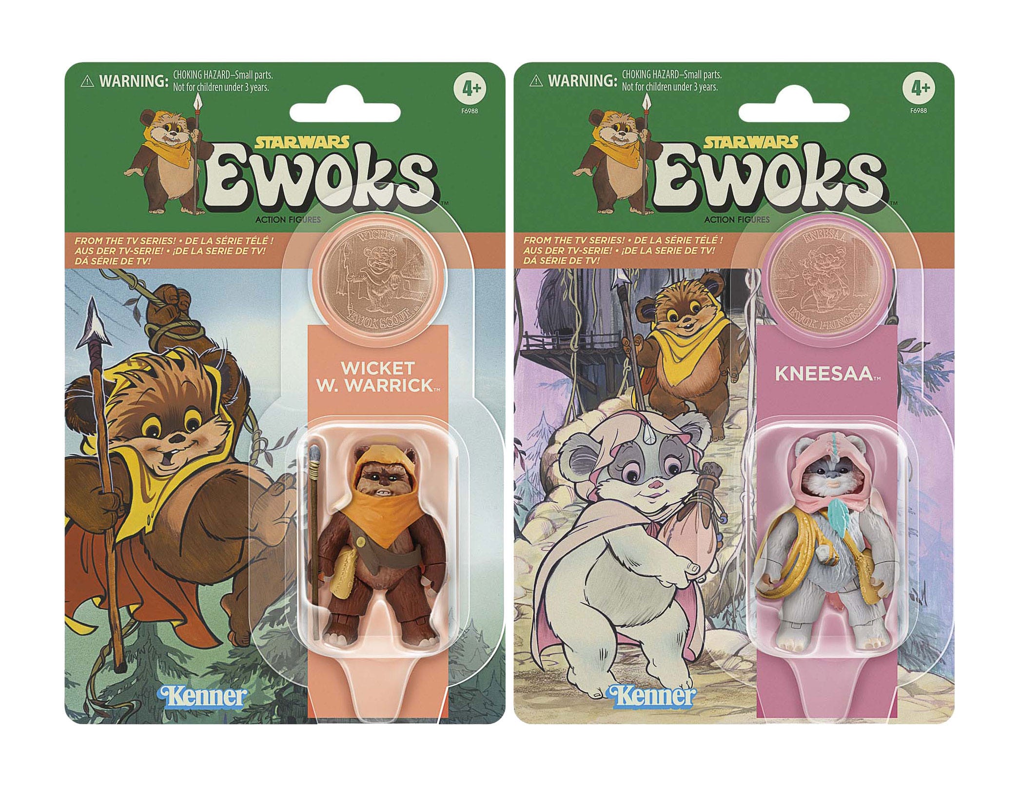 Star Wars Vintage Collection - Ewoks - Wicket & Kneesaa