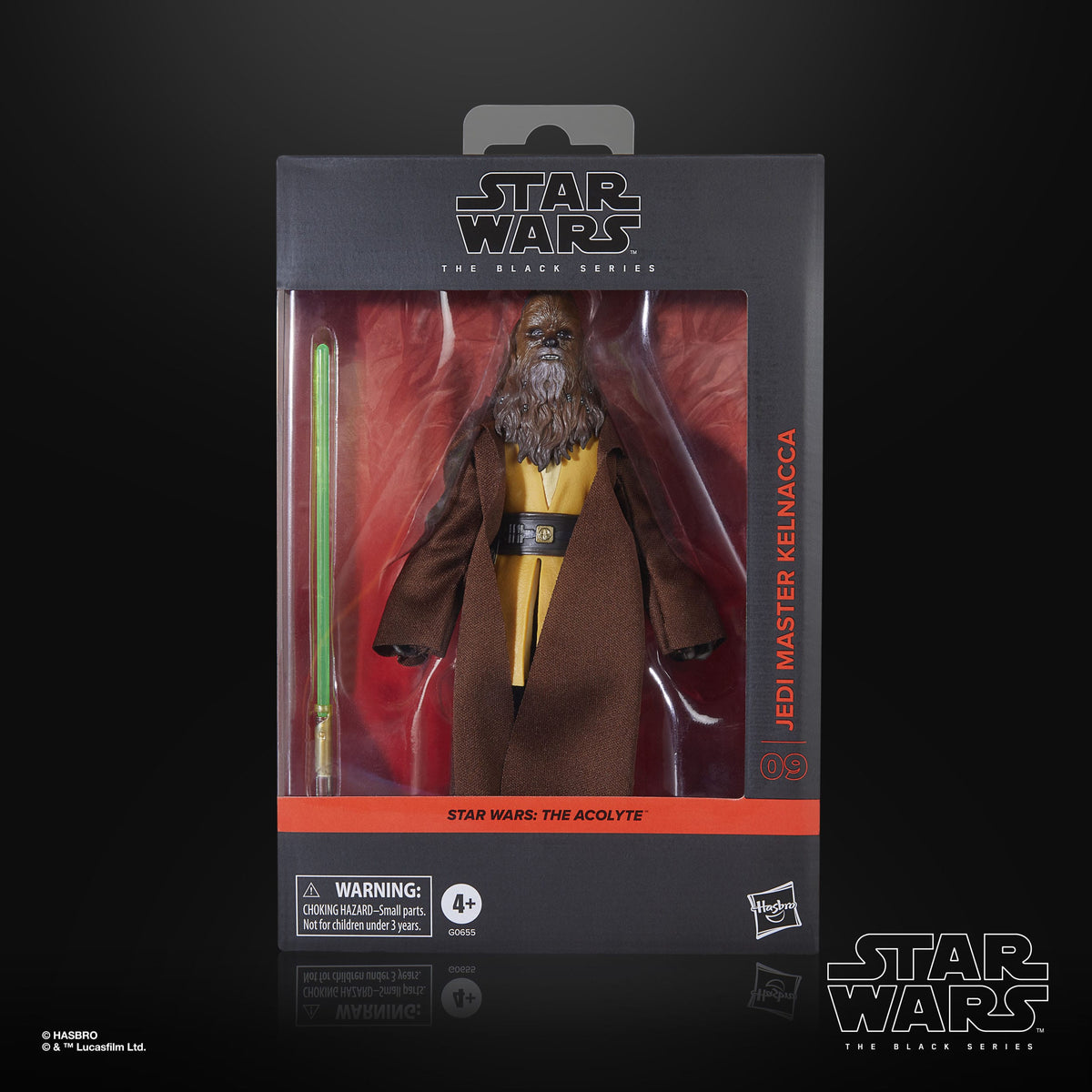 Figurine articulée Star Wars : The Acolyte Black Series, Maître Jedi Kelnacca, 15 cm