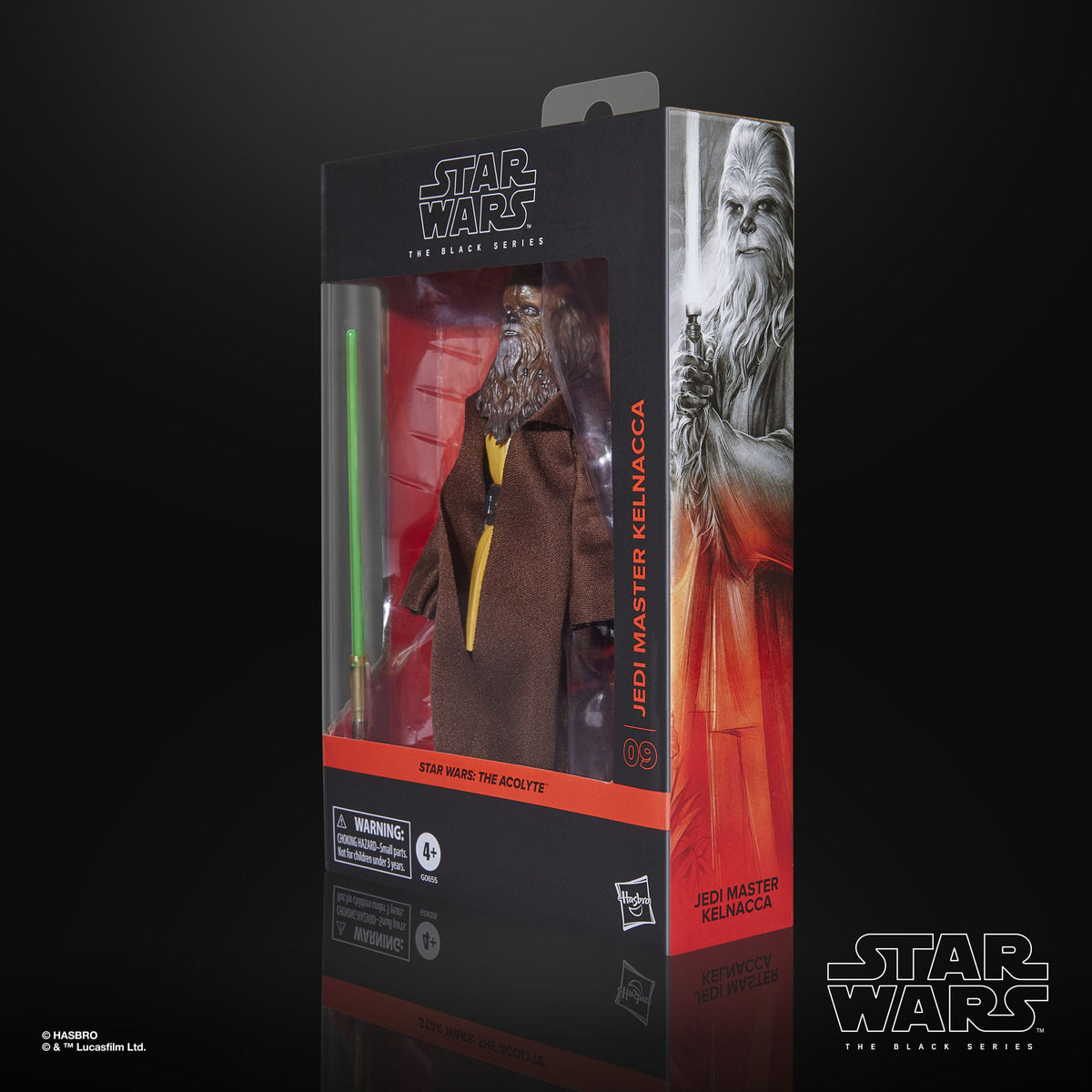 Figurine articulée Star Wars : The Acolyte Black Series, Maître Jedi Kelnacca, 15 cm
