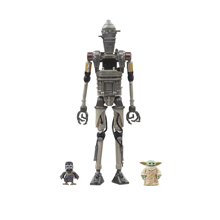 Star Wars: The Mandalorian Vintage Collection Actionfiguren 3er-Pack IG-12, Grogu & Anzellan 10 cm