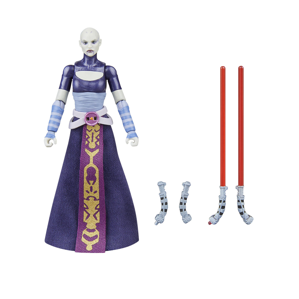 Figurine articulée Asajj Ventress de la collection Vintage Star Wars : The Clone Wars, 10 cm