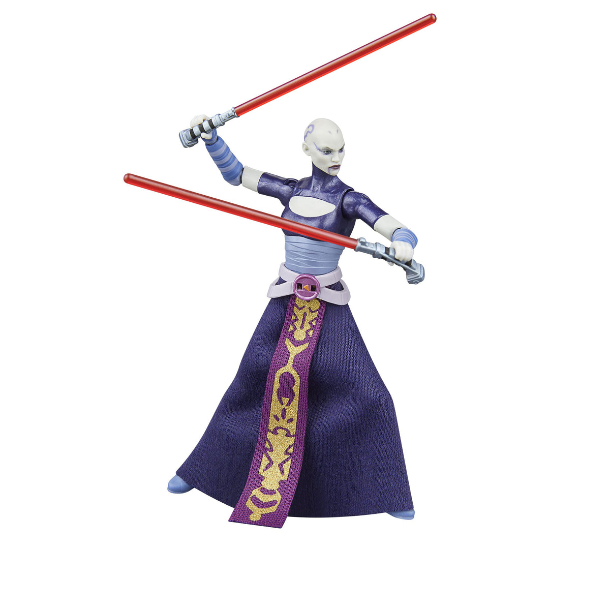Figurine articulée Asajj Ventress de la collection Vintage Star Wars : The Clone Wars, 10 cm