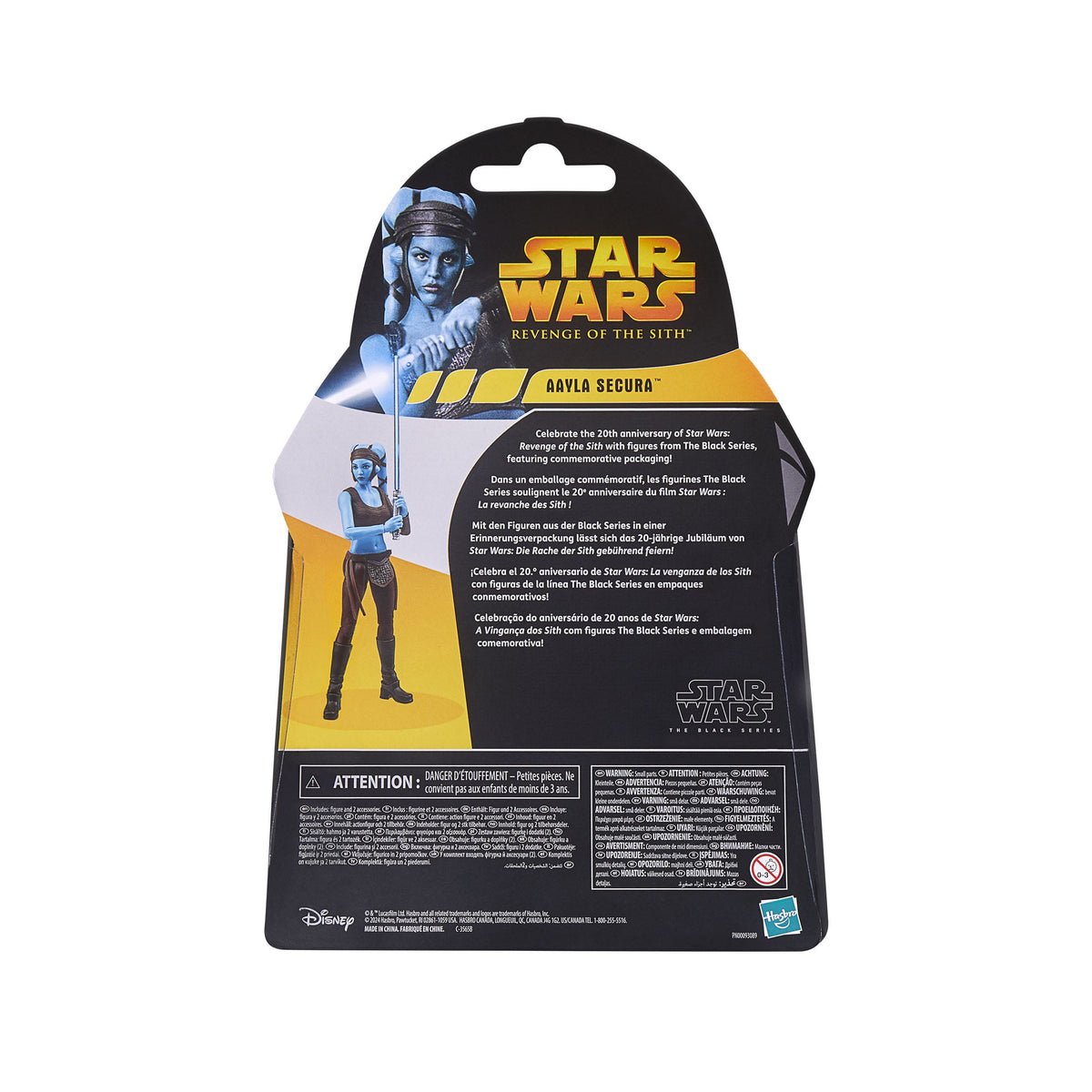 Figurine Star Wars Episode III Black Series 20e anniversaire Aayla Secura 15 cm