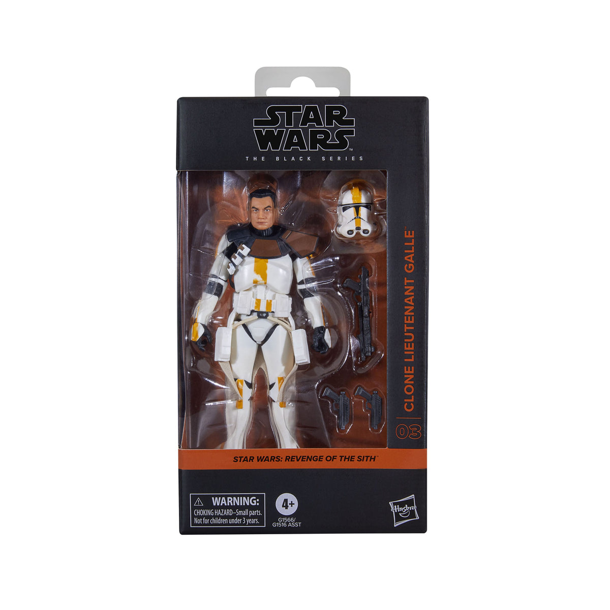 Figurine articulée Star Wars Episode III Black Series, Lieutenant clone Galle, 15 cm
