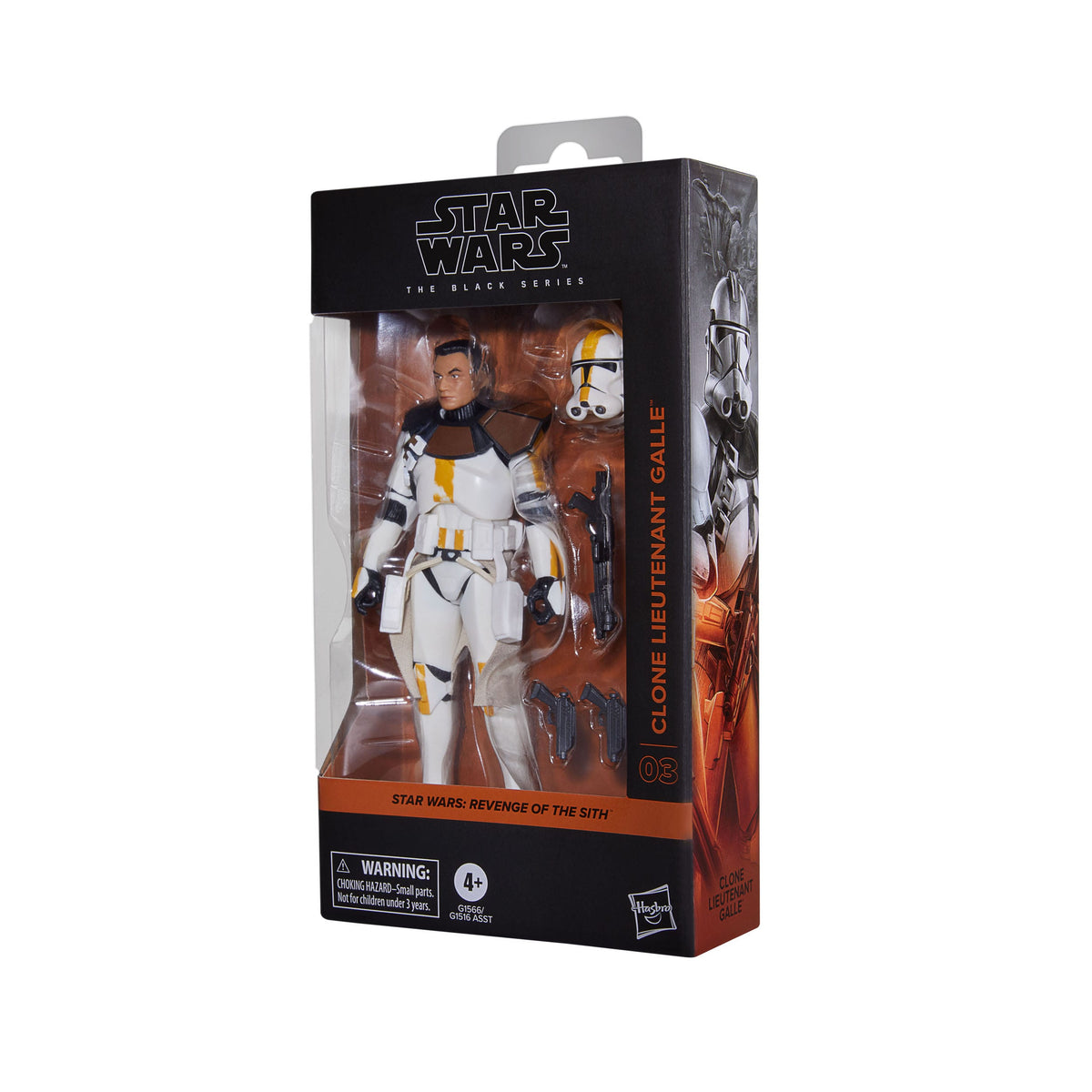 Figurine articulée Star Wars Episode III Black Series, Lieutenant clone Galle, 15 cm