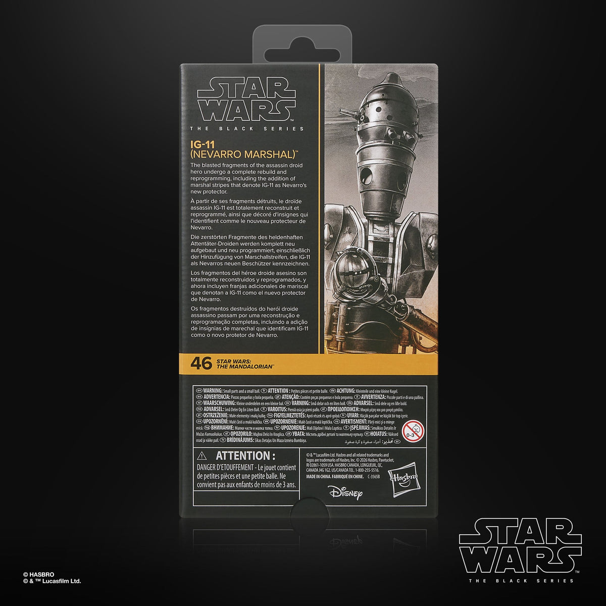 PreOrder Star Wars: The Mandalorian Black Series Actionfigur IG-11 (Nevarro Marshal) 15 cm