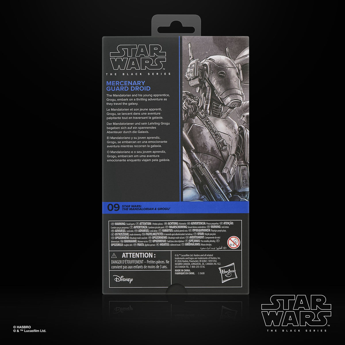 PreOrder Star Wars: The Mandalorian & Grogu Black Series Actionfigur Mercenary Guard Droid 15 cm