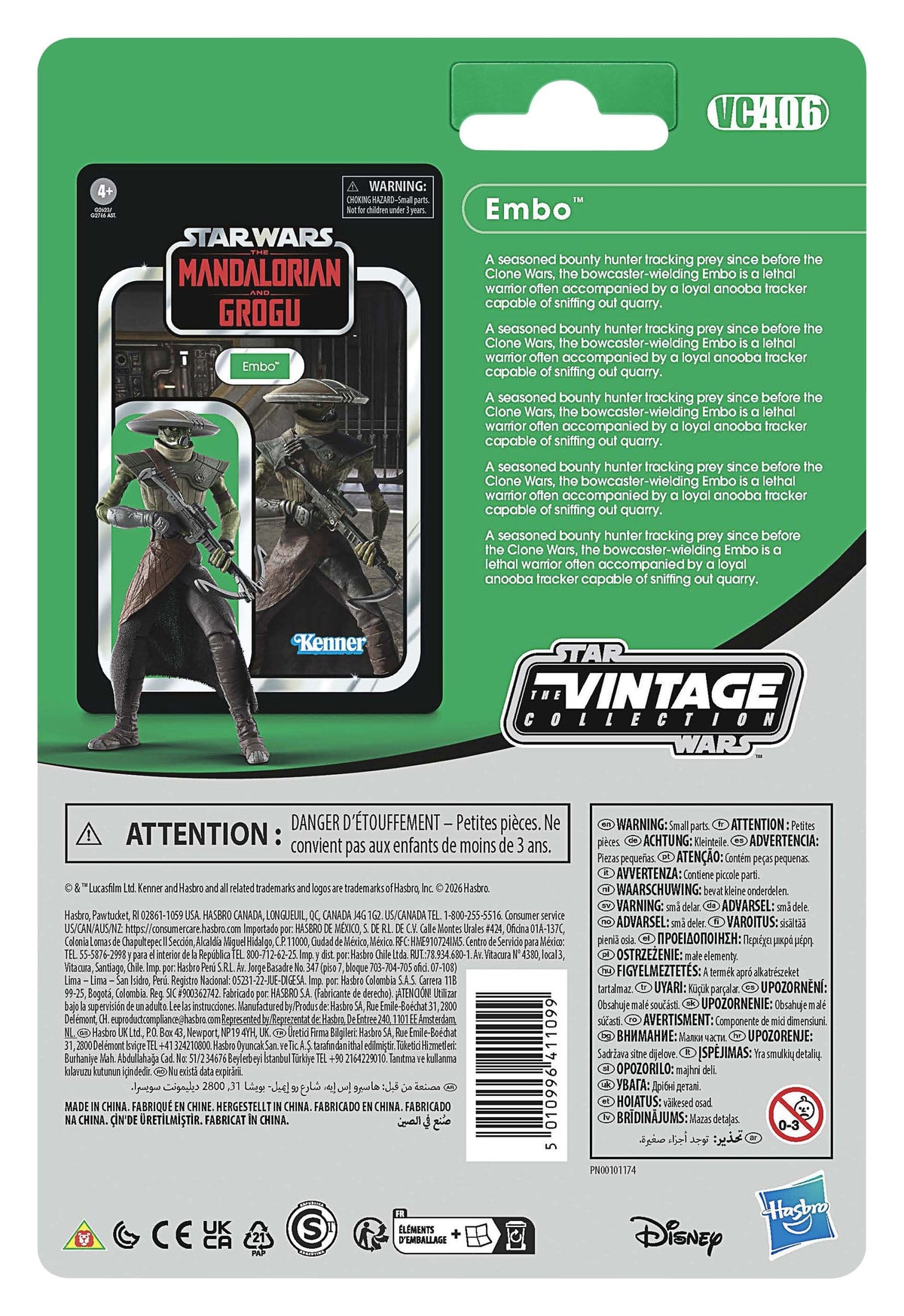 PreOrder Star Wars: The Mandalorian and Grogu Vintage Collection Actionfigur Embo 10 cm