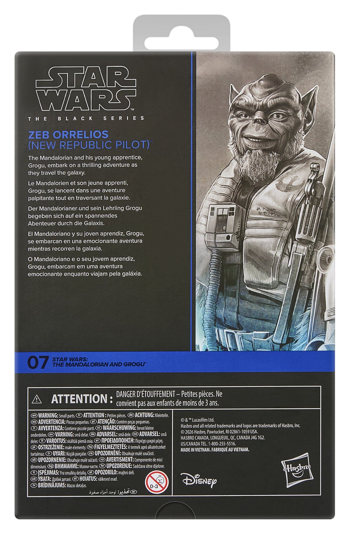 PreOrder Star Wars: The Mandalorian & Grogu Black Series Actionfigur Garazeb “Zeb” Orrelios 15 cm