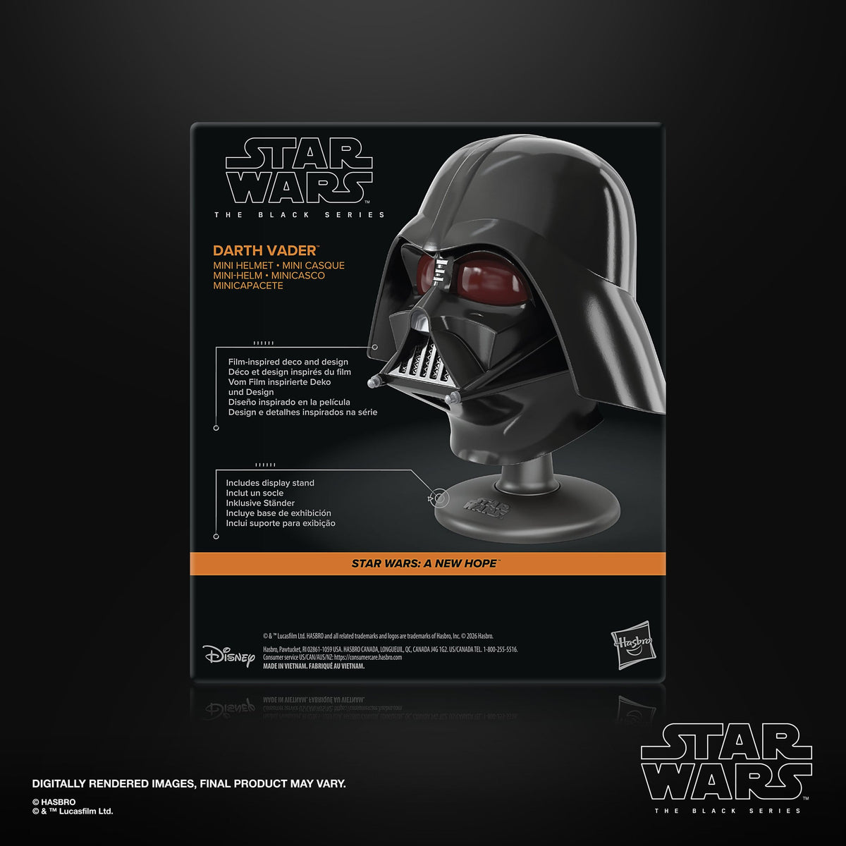 Star Wars Episode IV Black Series Mini-Helm Darth Vader 15 cm