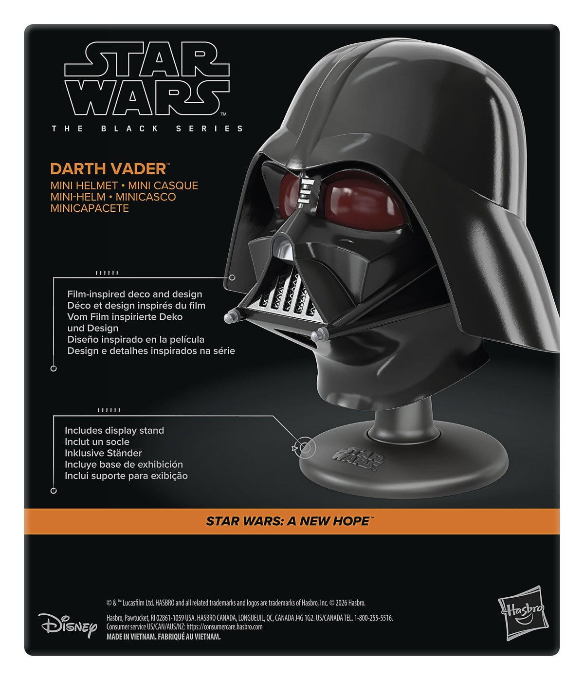Star Wars Episode IV Black Series Mini-Helm Darth Vader 15 cm