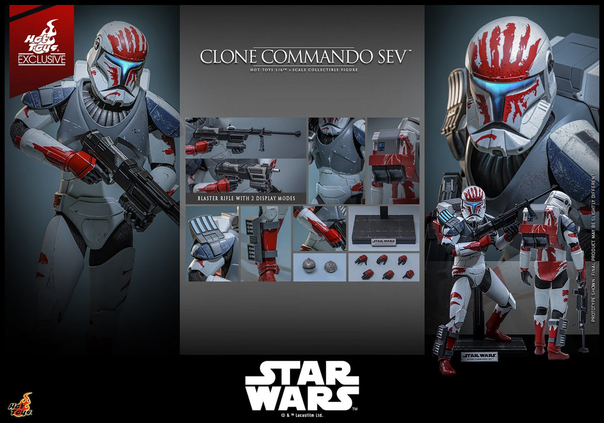 PRE-ORDER: Star Wars: The Clone Wars Television Masterpiece Actionfigur 1/6 Clone Commando Sev (Hot Toys Exclusive) 30 cm