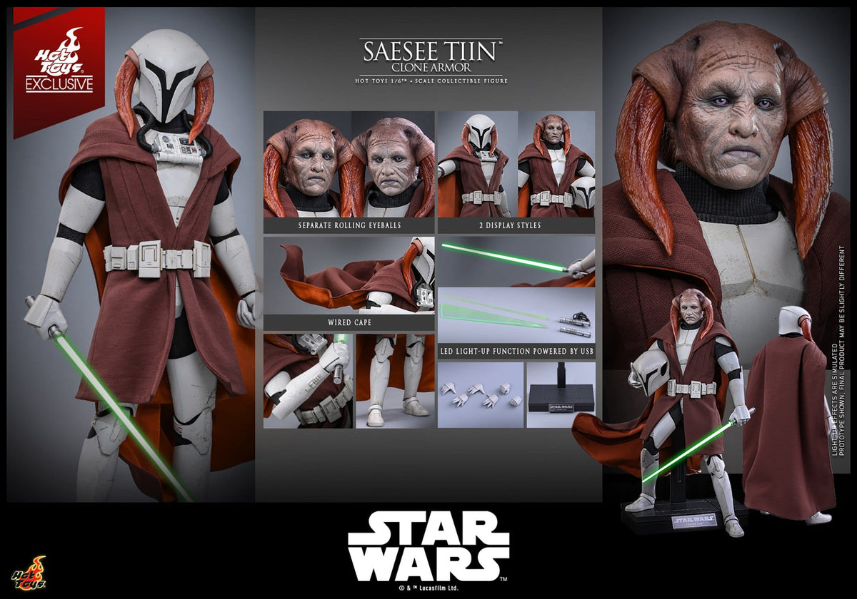 PRE-ORDER: Star Wars: The Clone Wars Television Masterpiece Actionfigur 1/6 Saesee Tiin (Clone Armor) (Hot Toys Exclusive) 32 cm
