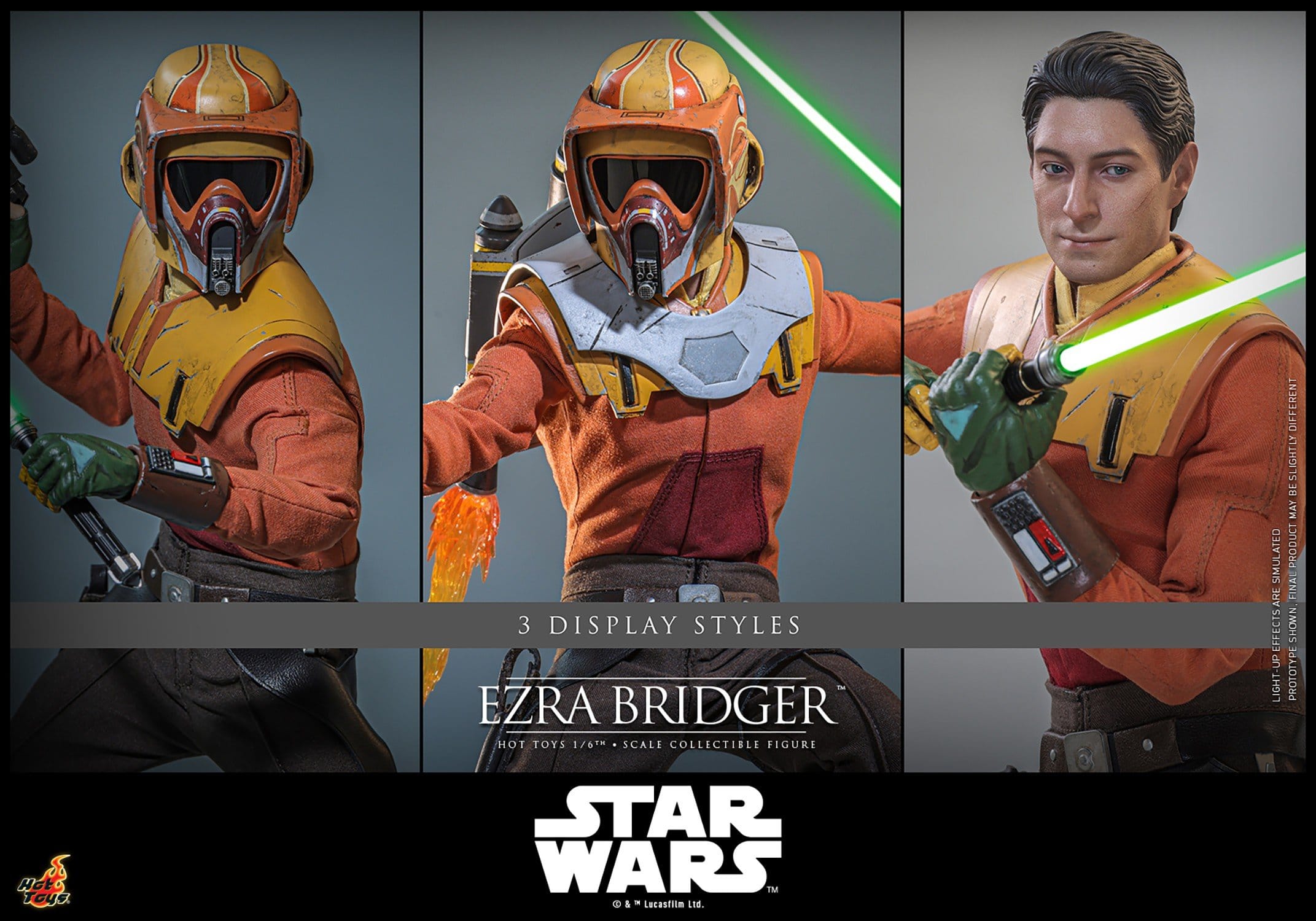 PRE-ORDER: Star Wars - Hot Toys - 1/6 Ezra Bridger 31 cm