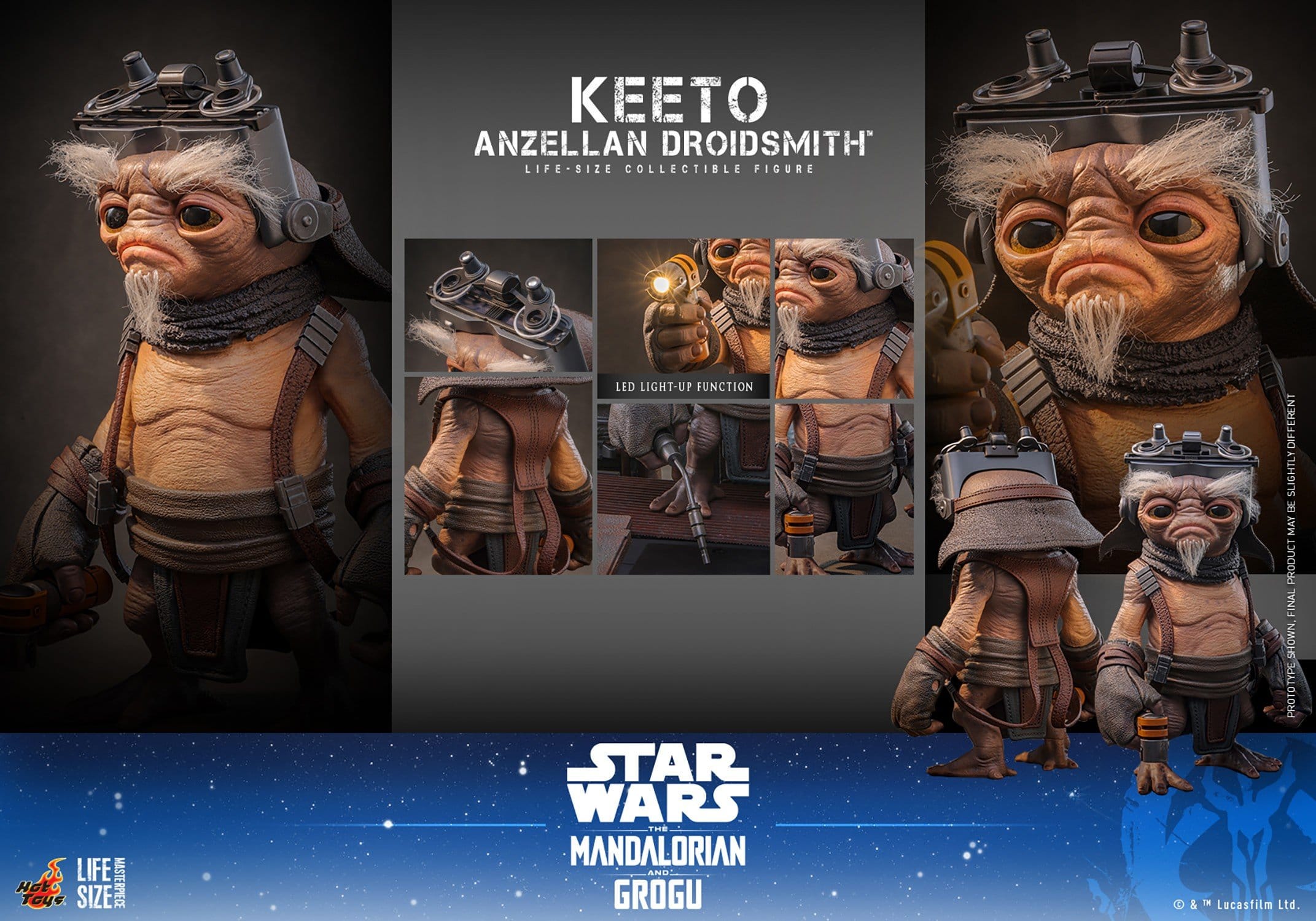 PRE-ORDER: Star Wars - Hot Toys - Lebensgroße Figur Keeto (Anzellan Droidsmith) 26 cm