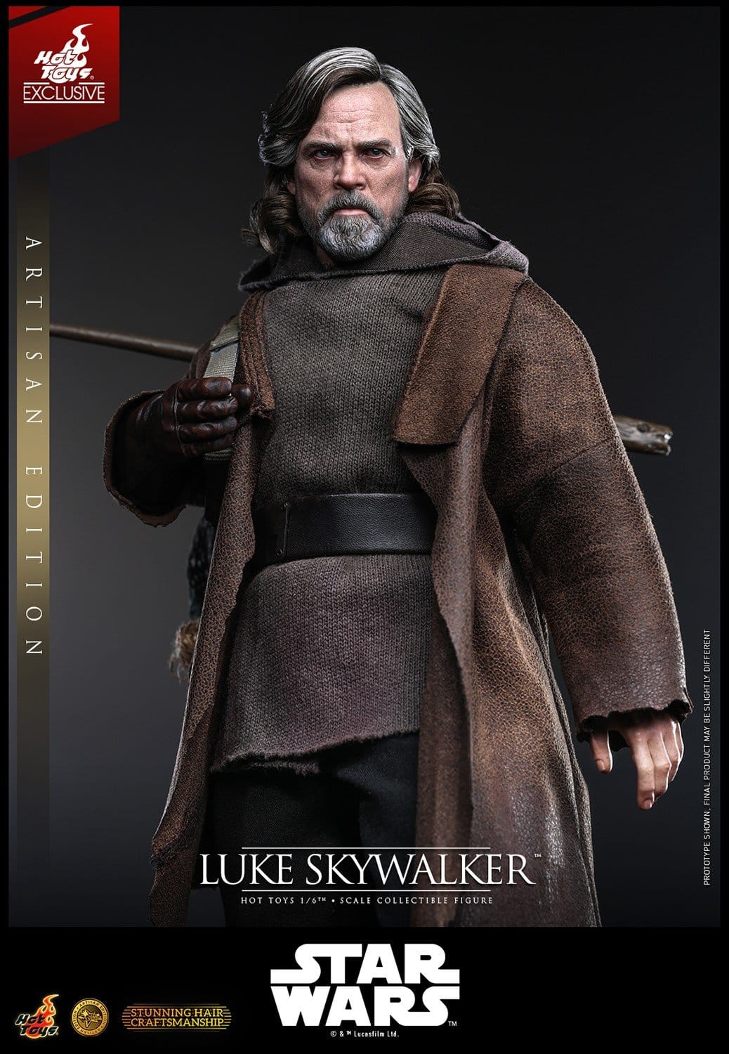 PRE-ORDER: Star Wars: Die letzten Jedi Movie Masterpiece Actionfigur 1/6 Luke Skywalker (Artisan Edition) 29 cm "