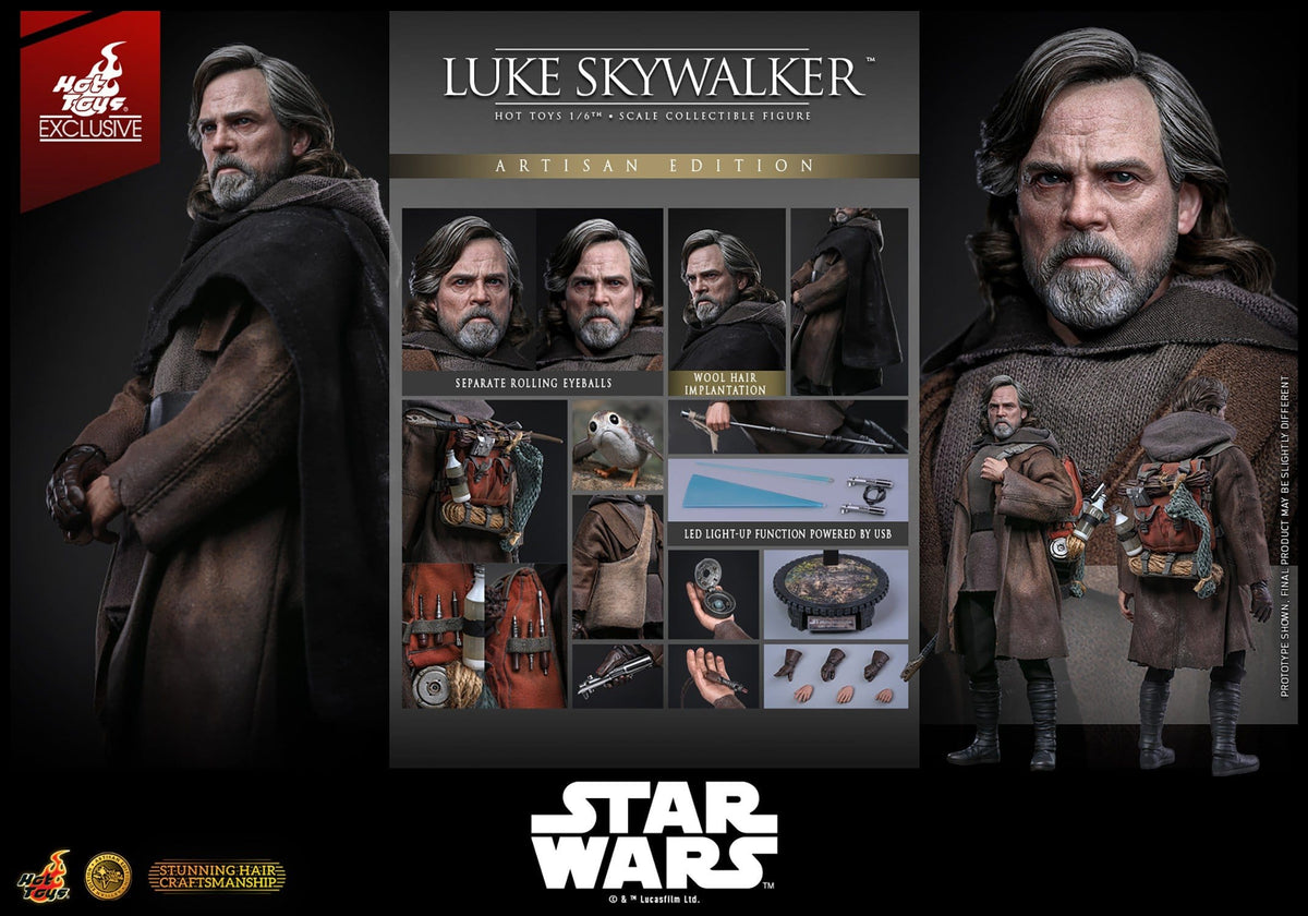 PRE-ORDER: Star Wars: Die letzten Jedi Movie Masterpiece Actionfigur 1/6 Luke Skywalker (Artisan Edition) 29 cm "