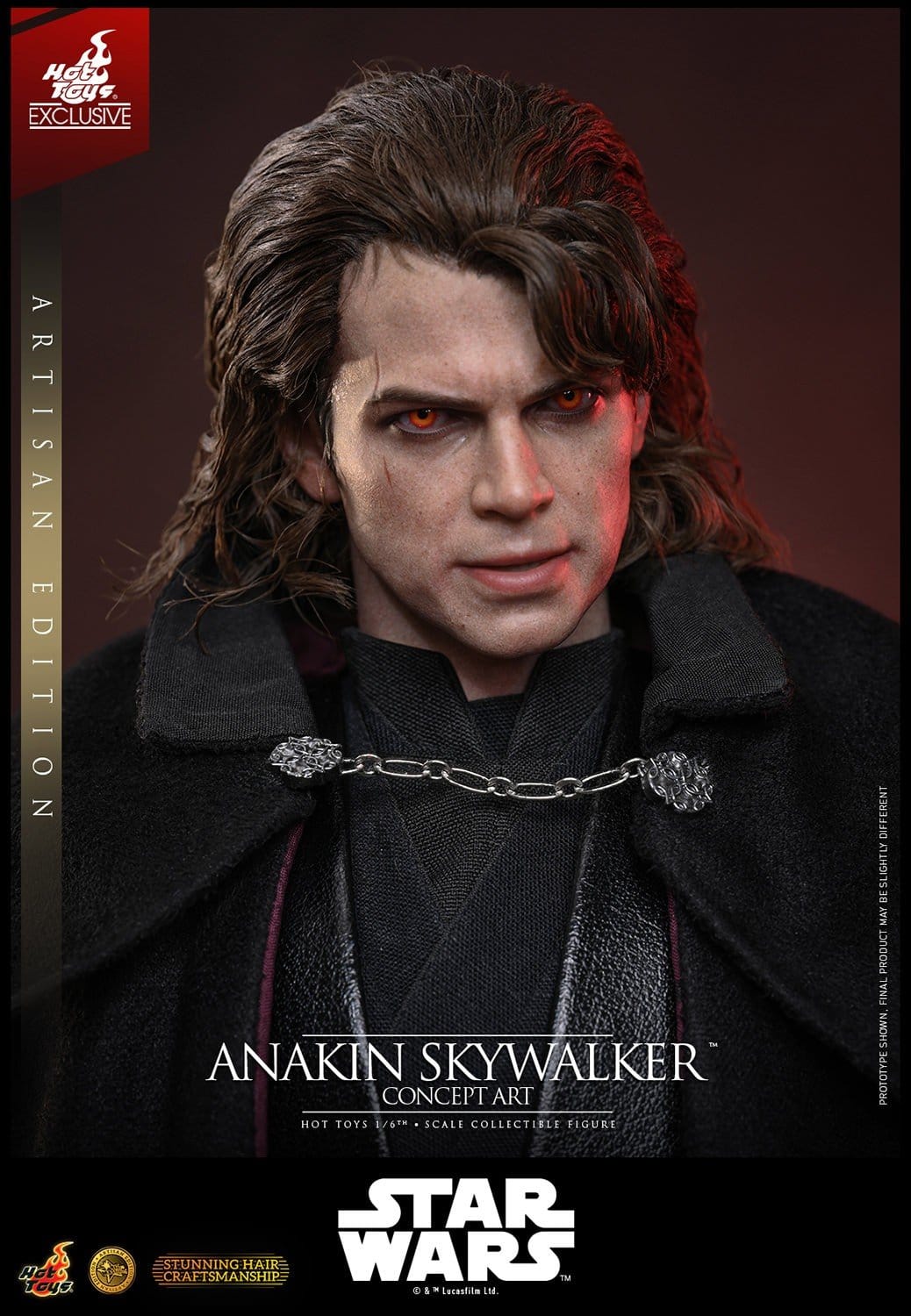 PRE-ORDER: Star Wars Episode III: Die Rache der Sith Movie Masterpiece Actionfigur 1/6 Anakin Skywalker (Concept Art Version) (Artisan Edition) Hot Toys Exclusive 31 cm